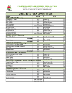 Committees - Folsom Cordova Education Association