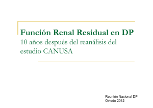 Función Renal Residual en DP