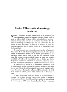 Xavier Villaurrutia, dramaturgo moderno