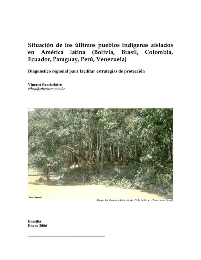 Situación de los últimos pueblos indígenas aislados en América latina