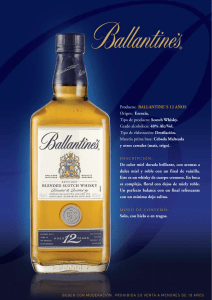 FICHA BALLANTINES 12 - Pernod Ricard Argentina