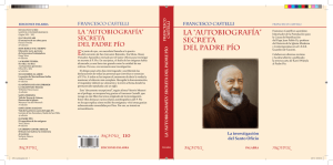 La “autobiografía” secreta del Padre Pío