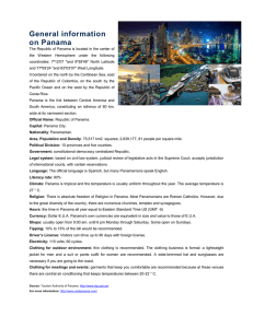 General information on Panama