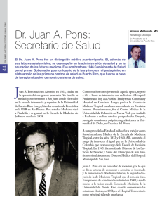 Dr. Juan A. Pons: Secretario de Salud