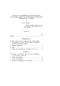 SOLUCIÓN AL PROBLEMA DE CAUCHY RELATIVO A UNA