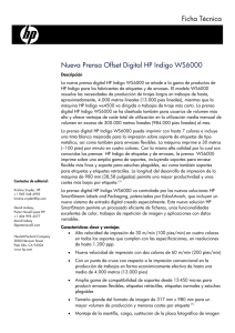 Nueva Prensa Offset Digital HP Indigo WS6000
