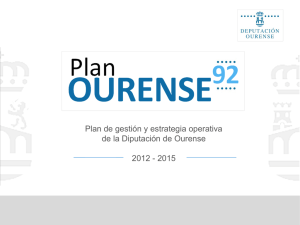 Plan de gestión y estrategia operativa de la Diputación de Ourense