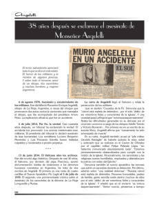 38 años después se esclarece el asesinato de Monseñor Angelelli