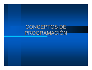 Notas de programación I