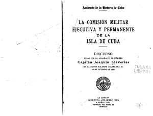 La Comision Militar Ejecutiva y Permanente de la Isla de Cuba