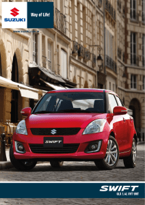 Catálogo y Ficha Técnica – Nuevo Suzuki Swift