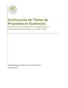 Confiscación de Títulos de Propiedad en Guatemala