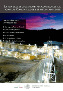 Este documento muestra el potencial minero de México, así como