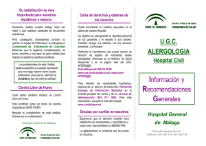 Triptico UGC Alergologia - Hospital Regional Universitario de Málaga