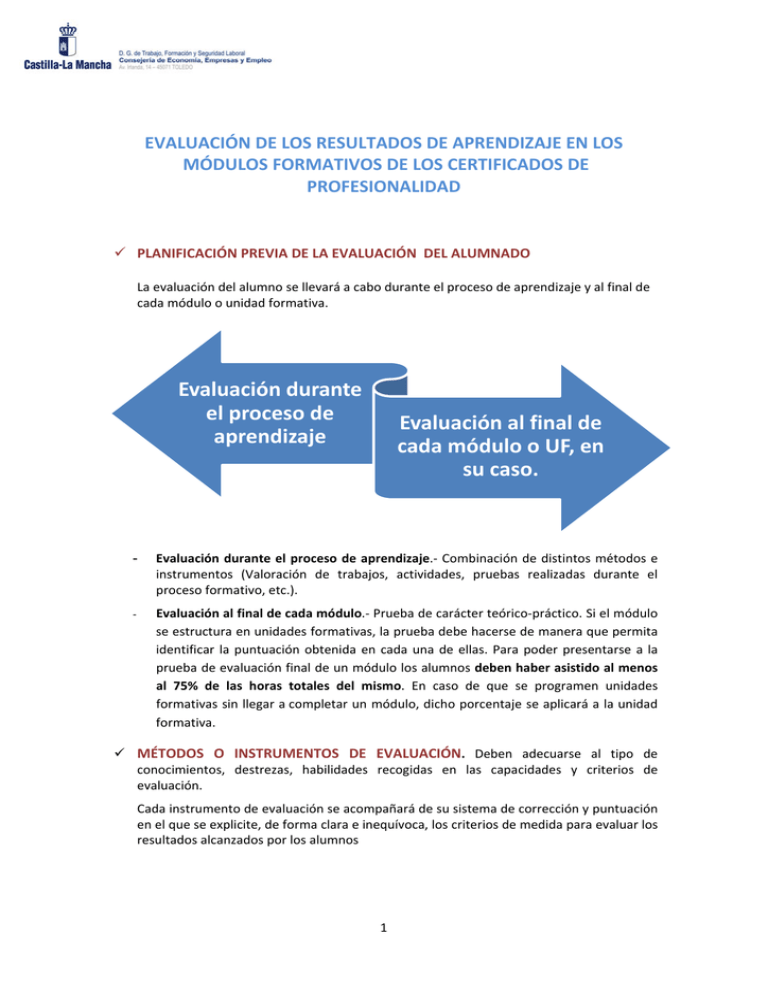 Manual De Evaluación De Aprendizaje