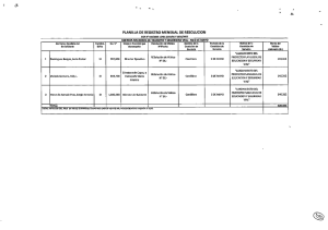 Page 1 PLANILLA DE REGISTRO MIENSUAL DE RESOLUCION