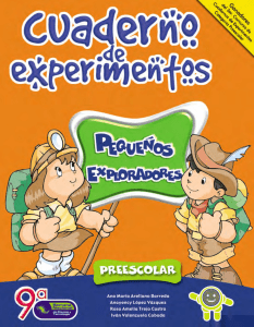 Cuaderno de experimentos infantil pequeños exploradores