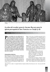 La obra del escultor genovés Jacome Baccaro para la iglesia