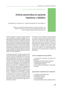 Arritmia asintomática en paciente hipertenso y diabético