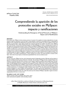 Comprendiendo la aparición de los protocolos sociales en MySpace