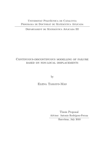 Continuous-discontinuous modelling of failure based on non