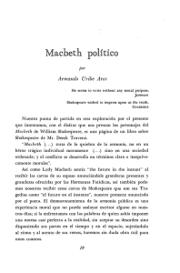 Macbeth político - Portal de Revistas Académicas de la Universidad