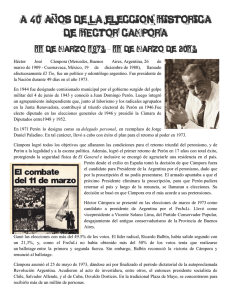 A 40 años de la elección histórica de Héctor Cámpora