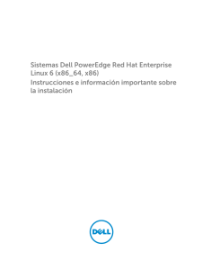 Sistemas Dell PowerEdge Red Hat Enterprise Linux 6 (x86_64, x86