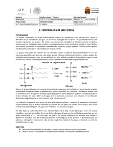 Practica 2. bioquímica-Lípidos 3AgroAV