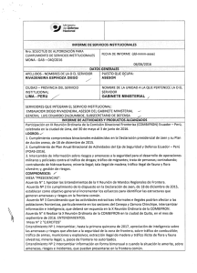 Page 1 Minsterio de Defensa Nlacionai 2/ INFORME DE SERvicios