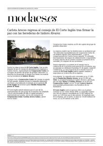 Carlota Areces regresa al consejo de El Corte Inglés
