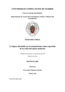 UNIVERSIDAD COMPLUTENSE DE MADRID La figura del doble en