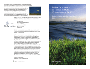 Evaluación ecológica de The Bay Institute (El Instituto de la Bahía)