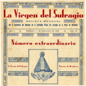 Revista Virgen del Sufragio. Primer año de publicación