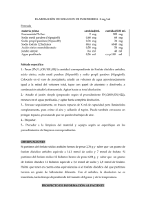 SOLUCION DE FUROSEMIDA 2 mg/ml - Asociacion de Formulistas