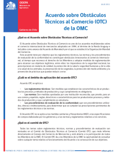 Acuerdo sobre Obstáculos Técnicos al Comercio (OTC) de
