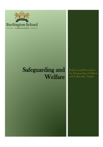 Safeguarding and Welfare Policy