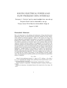 SOLVING ELECTRICAL POWER LOAD FLOW PROBLEMS USING