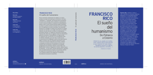 FRANCISCO RICO Elsueño humanismo