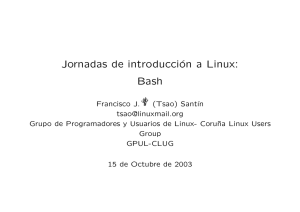 Jornadas de introducción a Linux: Bash