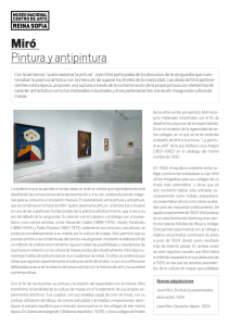 Miró Pintura y antipintura