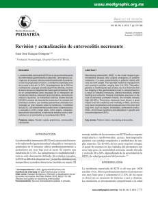 Revisión y actualización de enterocolitis necrosante