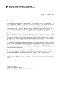 Llamada a comunicaciones - Universidad Complutense de Madrid