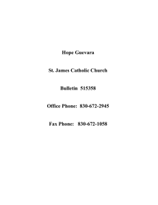 Hope Guevara St. James Catholic Church Bulletin 515358 Office