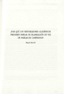 ¿por qué los historiadores académicos prefieren hablar de