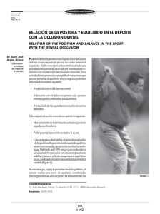 postura y equilibrio.p65 - Archivos de Medicina del Deporte