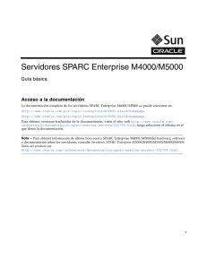 Servidores SPARC Enterprise M4000/M5000 Guía básica