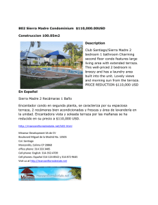 B02 Sierra Madre Condominium $110,000.00USD Construccion