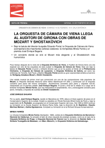 la orquesta de cámara de viena llega al auditori de girona con obras