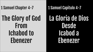 La Gloria de Dios Desde Icabod a Ebenezer The Glory of God From